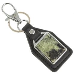 Брелок для ключей с накладкой из желтого апатита — 