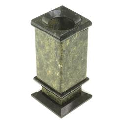 Карандашница настольная из камня змеевик — 