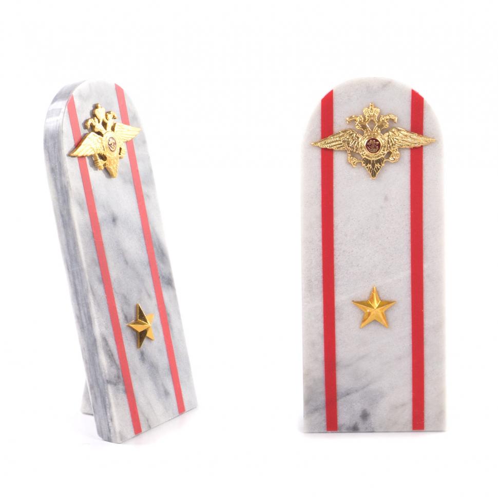 Сувенир "Погон Майор МВД" камень мрамор фото 1 — 