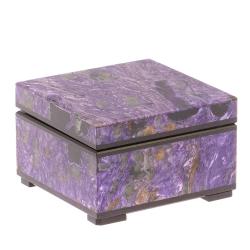 Шкатулка из чароита 6,5х6,5х4 см — 