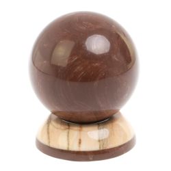 Шар &quot;Антистресс&quot; из лемезита и газганского мрамора 9,5 см — 