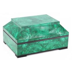Ларец из камня малахит 20х15х10 см — 