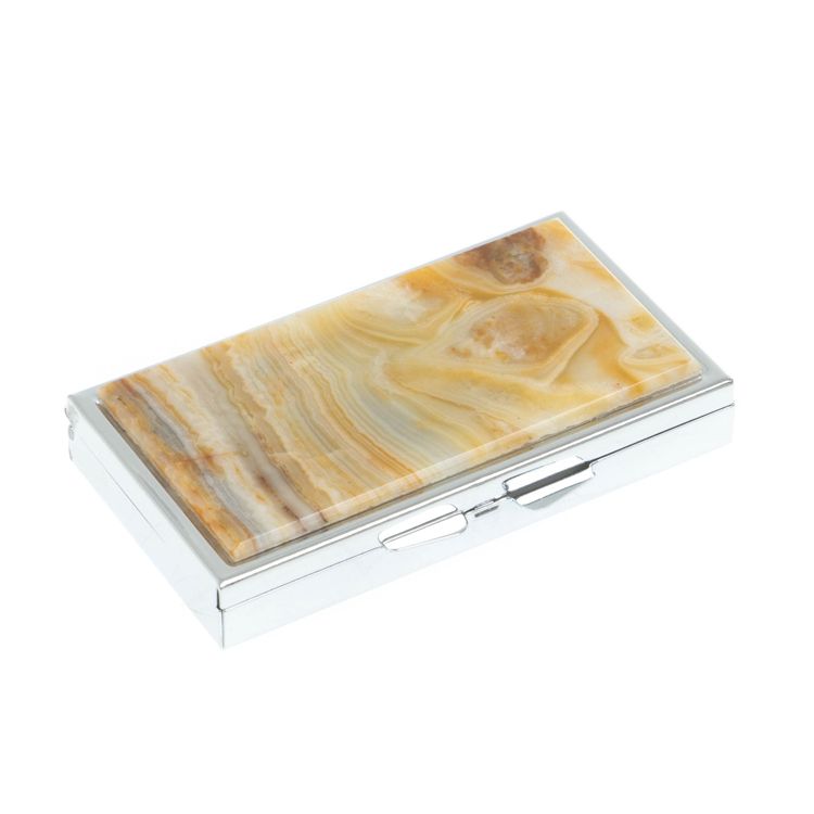 Таблетница на 7 отделений из камня шайтанский переливт фото 1 — 