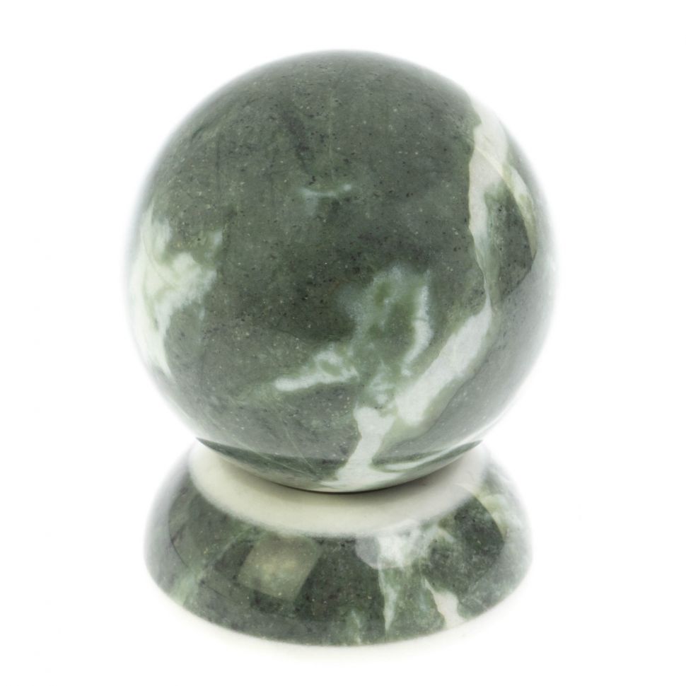 Шар 10,5 см из шабровского змеевика фото 1 — 