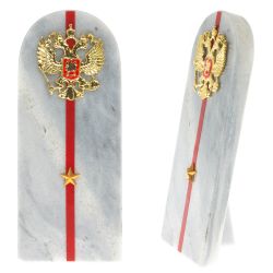 Сувенир погон &quot;Младший лейтенант МВД&quot; камень мрамор — 