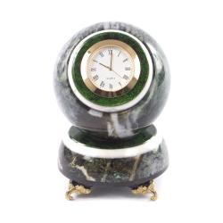 Настольные часы &quot;Шар Антистресс&quot; камень змеевик 9,5 см — 