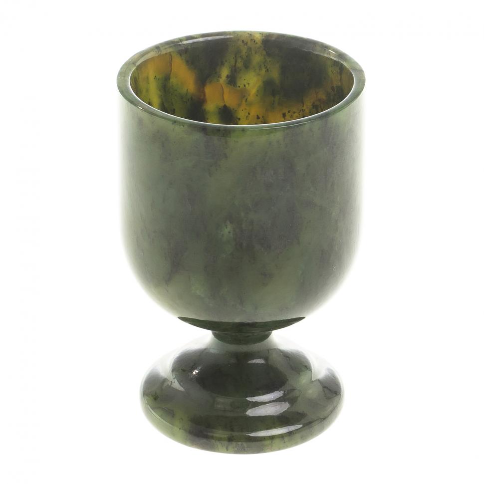 Рюмка на ножке камень нефрит 40 мл 4,3х6,5 см фото 1 — 