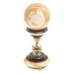 Сувенир шар антистресс из мрамора и бронзы &quot;Слон&quot; — 