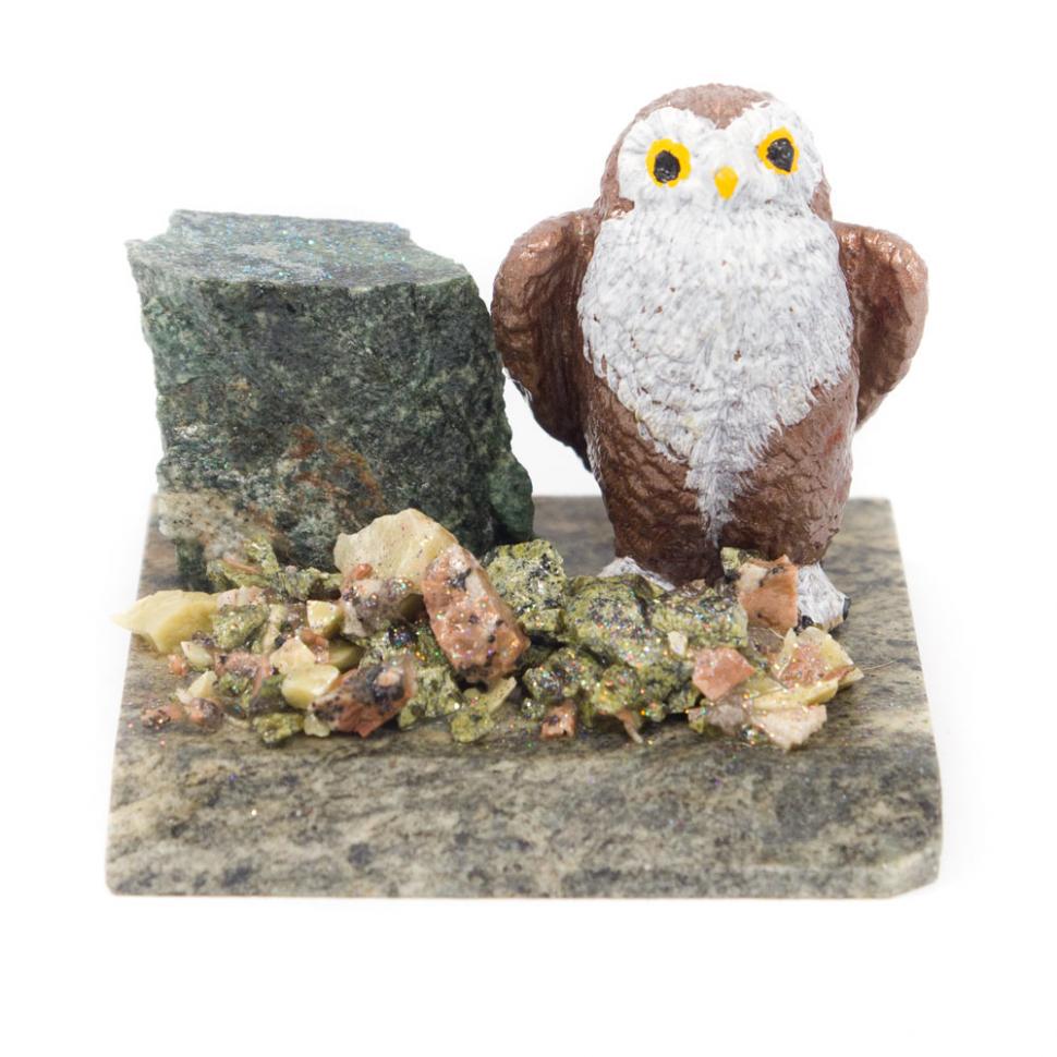 Сувенир "Сова" змеевик фото 1 — 