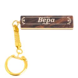 Брелок именной &quot;Вера&quot; камень обсидиан — 