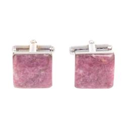 Запонки камень турмалин квадратные — 