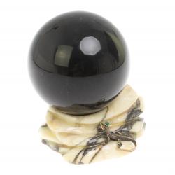 Композиция с шаром &quot;Ящерица на скале&quot; из мрамора 10,5 см — 