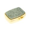 Таблетница на 2 отделения жадеит цвет золото фото 1 — 