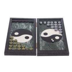 Настольные нарды &quot;Инь-Янь&quot; из натурального камня — 