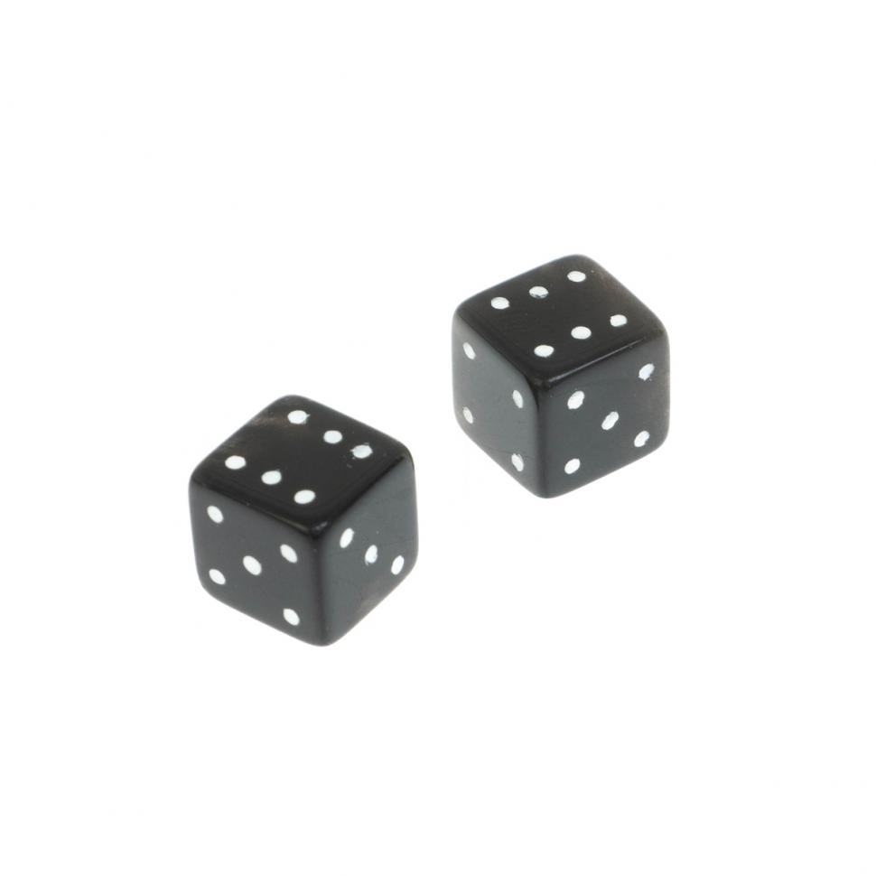 Кубики зарики 1 см из черного обсидиана 2 шт фото 1 — 