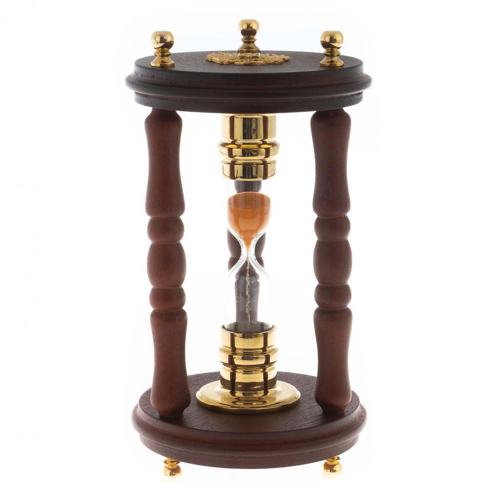 Златоустовские песочные часы «Герб России» на 2 минуты фото 1 — 