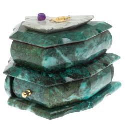 Ларец для украшений змеевик 18x12x14 см — 