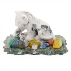 Сувенир фигурка &quot;Тигренок сидит&quot; из мрамолита — 