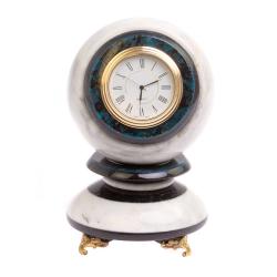 Сувенирные часы &quot;Антистресс&quot; 10 см из белого мрамора — 
