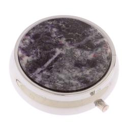 Таблетница на 3 отделения камень гетчеллит цвет серебро — 