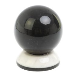 Шар &quot;Антистресс&quot; из черного змеевика и мрамора 9,5 см — 