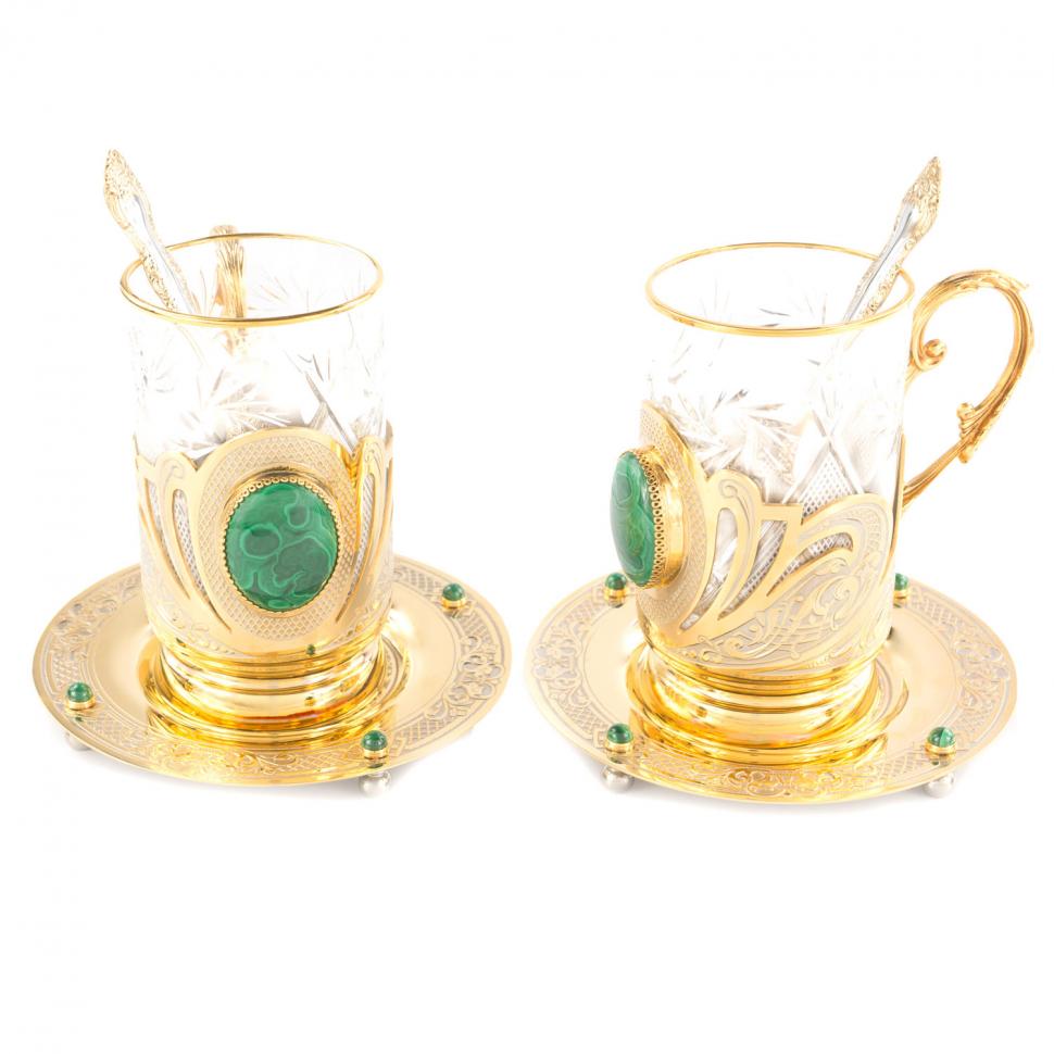 Чайный набор "Малахитовый" на 2 персоны фото 1 — 