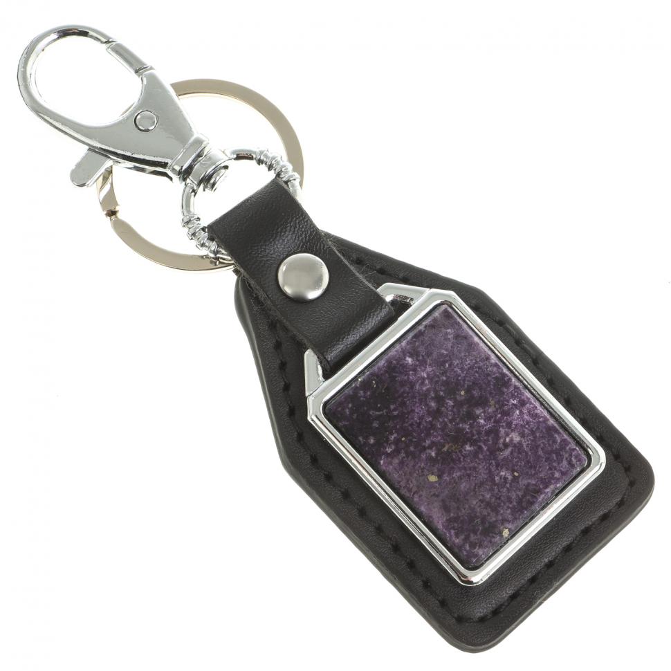Брелок для ключей с накладкой из флюорита фото 1 — 