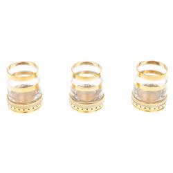 Подарочный набор из трех стопок &quot;Фианит&quot; 80 мл Златоуст — 