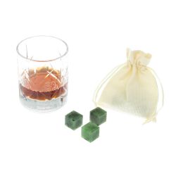 Камни для охлаждения напитков 3 кубика из саянского нефрита — 