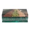 Шкатулка из камня Мозаика 14х7х5,5 см фото 2 — 