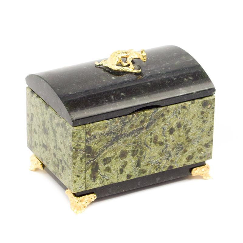 Шкатулка "Сундук" средняя 10х6,5х8,5 см фото 1 — 