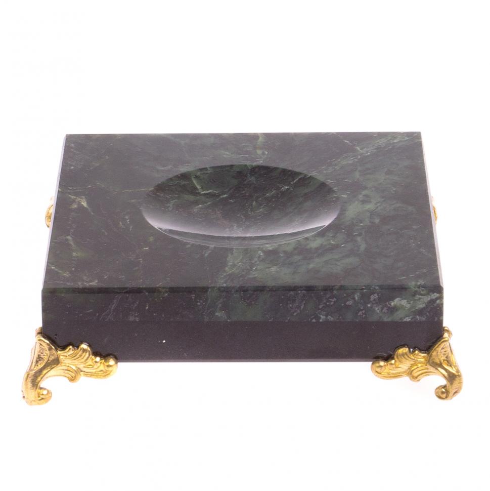 Подставка под шар нефрит, долерит 9,5х9,5х3 см фото 1 — 