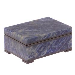 Шкатулка из содалита 9х6,5х4 см — 