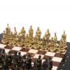 Шахматы бронзовые "Европейские" доска 32х32 см лемезит мрамор фото 4 — 
