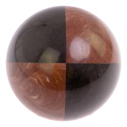 Шар из лемезита и черного змеевика 9,5 см — 