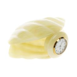 Часы ракушка из оникса 14х12х6 см (5) — 