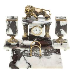 Письменный прибор &quot;Рычащий лев&quot; камень мрамор — 