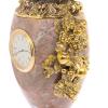 Ваза с часами "Виноград" камень креноид бронза фото 3 — 