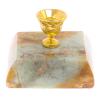 Подсвечник церковный из офиокальцита 4,5х4,5х3,5 см фото 2 — 