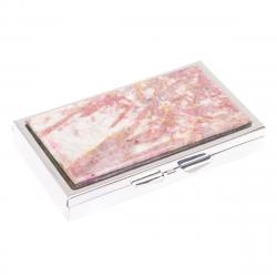 Таблетница на 7 отделений камень турмалин цвет серебро — 