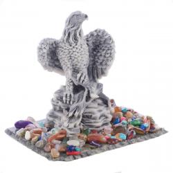 Декоративная фигурка &quot;Орел на скале&quot; из мрамолита — 