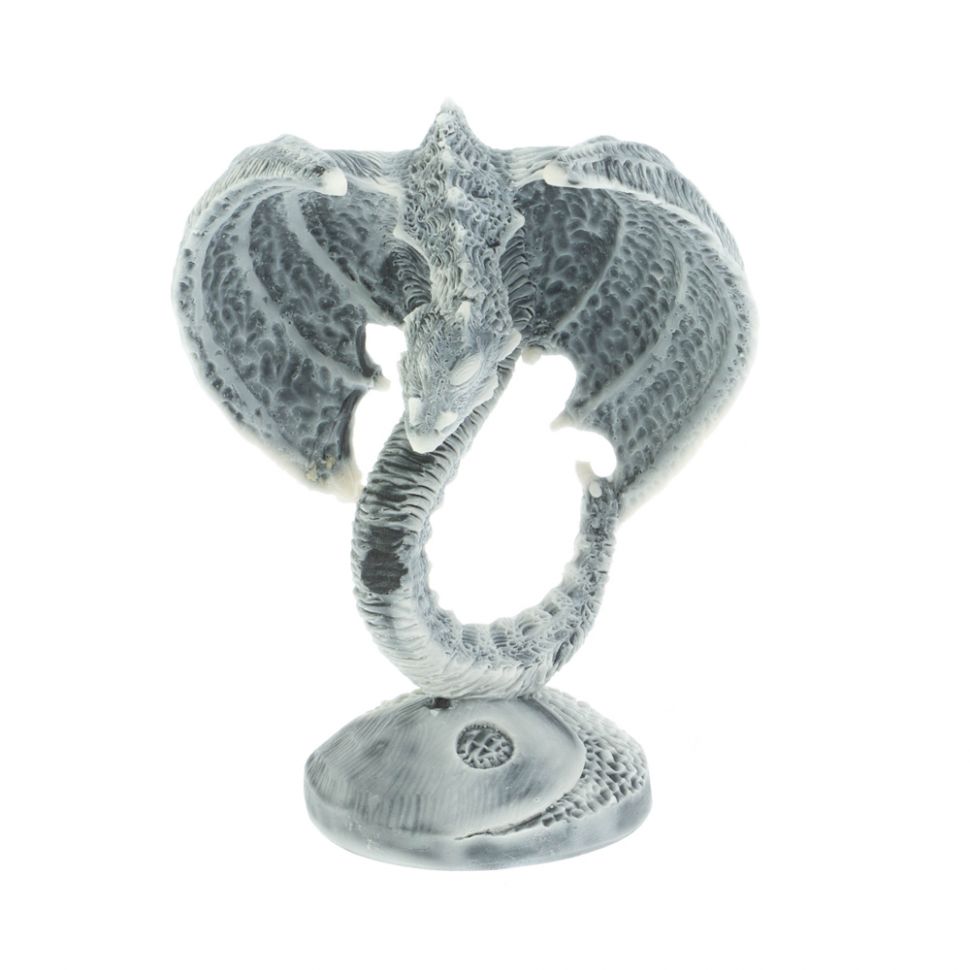 Статуэтка "Змей летающий на подставке "Инь-Ян" из мраморной крошки фото 1 — 