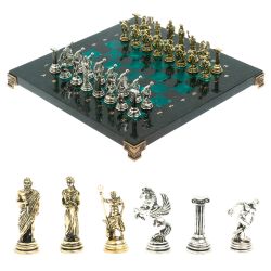 Шахматы &quot;Олимпийские игры&quot; 28х28 см из змеевика — 