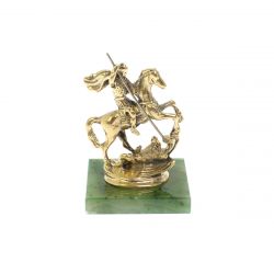 Статуэтка &quot;Георгий Победоносец&quot; на нефрите — 