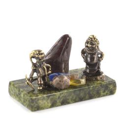 Статуэтка сувенир &quot;Гномы рудокопы&quot; бронза камень — 