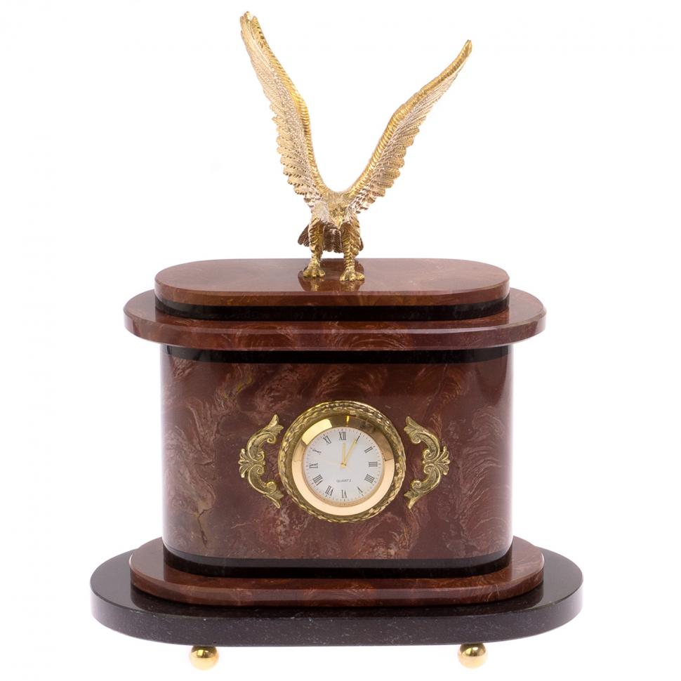 Часы "Горный орел" бронза лемезит фото 1 — 