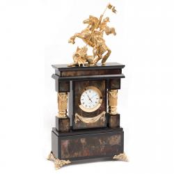 Часы &quot;Георгий Победоносец&quot; яшма бронза — 