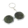Складное зеркало брелок из нефрита круглое фото 3 — 