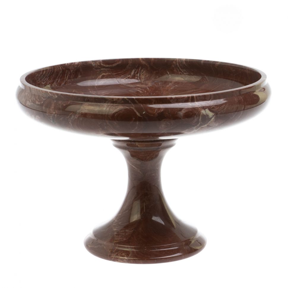 Фруктовница из лемезита 24х24х16,5 см фото 1 — 