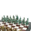 Шахматы "Древний Рим" фигуры бронза / патина 44х44 см лемезит мрамор фото 4 — 